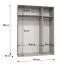 Drehtürenschrank mit Soft-Close-Funktion Eiger 21, Farbe: Kaschmir, 1,5 Meter breit, zwei Kleiderstangen, Kleiderschrank, Griffe: Kaschmir, zwei Fächer