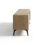 TV-Unterschrank | Eiche Cremona / Beige | ABS-Kantenschutz | 175 x 40,5 x 56 cm | inkl. LED-Beleuchtung | Beine aus Metall | 3 Fächer | 3 Türen