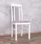 Klassischer Esszimmersessel Nasran, graue Polsterung, Sitzhöhe von 47 cm, robustes Buchenmassivholz in Weiß, langlebig, hochwertiges Material