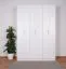 Drehtürenschrank / Kleiderschrank Muros 04, Farbe: Weiß - 222 x 150 x 52 cm (H x B x T)