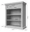 Schuhschrank Lotofaga 02, Farbe: Grau / Walnuss - 102 x 86 x 38 cm (H x B x T)