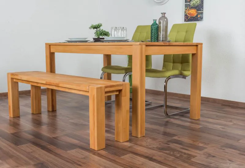 Esstisch Wooden Nature 114 Kernbuche massiv geölt - 140 x 90 cm (B x T)