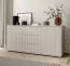 Kommode | 2 Drehtüren | Push-to-open Funktion | Kaschmir | 3 Schubladen | 4 Fächer | Maße: 150 x 40 x 72 cm | Lamellen Front | hochwertige Verarbeitung