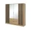 Kleiderschrank mit Spiegel Leeds 12, Farbe: Eiche Artisan - Abmessungen: 200 x 206 x 51 cm (H x B x T)