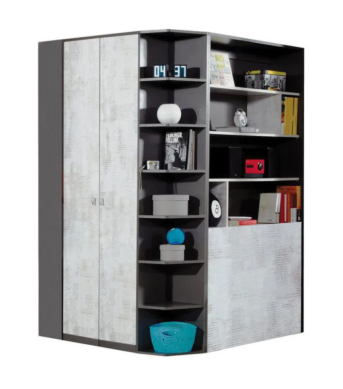 Jugendzimmer Eckschrank begehbar Abbildung