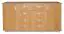 Kommode Kebumen 02, Farbe: Erle - Abmessungen: 78 x 150 x 39 cm (H x B x T)