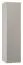 Drehtürenschrank / Kleiderschrank Bellaco 37, Farbe: Weiß / Grau - Abmessungen: 187 x 47 x 57 cm (H x B x T)
