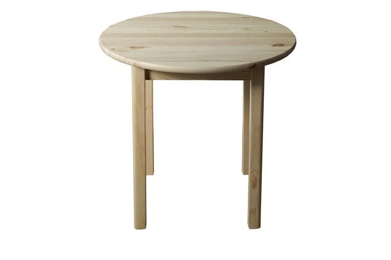 Esszimmertisch rund 50x50 cm Kiefer massiv, Farbe: Natur Abbildung