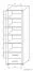 Regal Aitape 37, Farbe: Sonoma Eiche dunkel / Sonoma Eiche hell - Abmessungen: 188 x 60 x 40 cm (H x B x T)