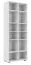 Regal Burgos 08, Farbe: Weiß - Abmessungen: 215 x 80 x 38 cm (H x B x T)