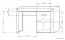 Schreibtisch Kundiawa 15, Farbe: Sonoma Eiche hell / Sonoma Eiche dunkel - Abmessungen: 78 x 120 x 60 cm (H x B x T)