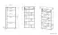 Schuhschrank Vacaville 14, Farbe: Sonoma Eiche hell - Abmessungen: 126 x 60 x 34 cm (H x B x T), mit 3 Türen, 1 Schublade und 6 Fächern