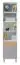 Jugendzimmer - Regal Burdinne 07, Farbe: Weiß / Eiche / Grau - Abmessungen: 190 x 45 x 40 cm (H x B x T)