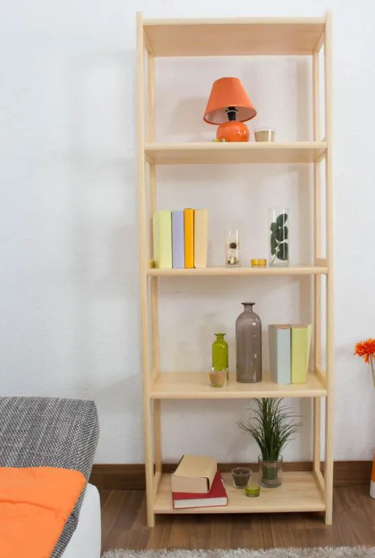 Standregal, 60 cm breit, Kiefer Holz-Massiv, Farbe: Natur Abbildung