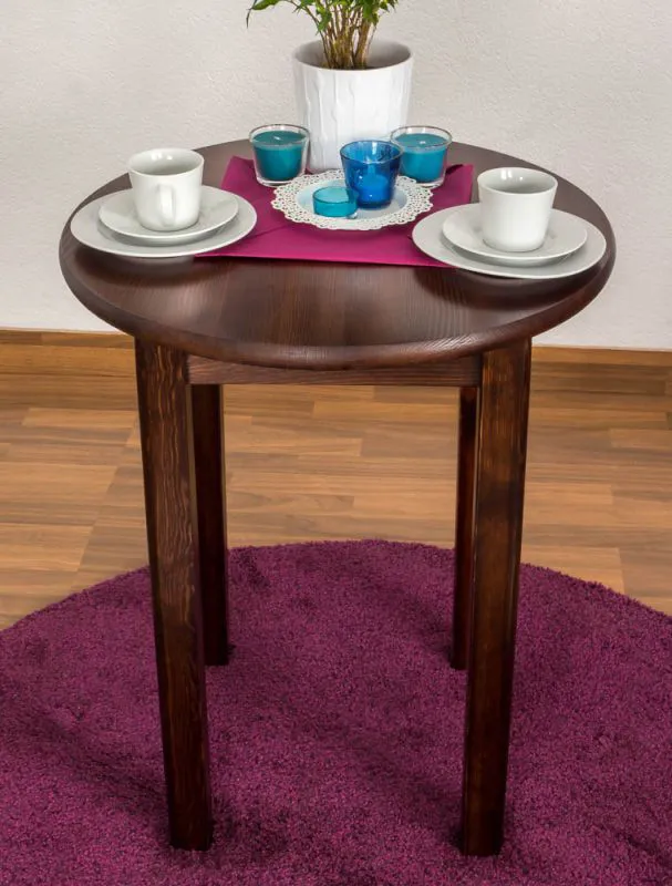 Runder Kiefer Tisch