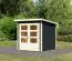 Kleines Gartenhaus / Gartenhütte mit Pultdach, Farbe: Anthrazit, Grundfläche: 3,31 m²