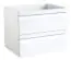 Waschtischunterschrank Bikaner 01 mit Siphonausschnitt, Farbe: Weiß glänzend – 50 x 59 x 45 cm (H x B x T)