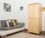 Holzschrank Kleiderschrank Schlafzimmerschrank, Farbe: Natur 190x90x60 cm