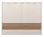 Kleiderschrank mit 6 Türen Papauta 12, Farbe: Kaschmir / Eiche dunkel - Abmessungen: 226 x 277 x 60 cm (H x B x T)