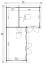 Ferienhaus F49 mit 3 Räumen & Fußboden | 28,6 m² | 44 mm Blockbohlen | Naturbelassen | Fenster 1-Hand-Dreh-Kippsystematik