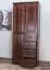 Massivholz-Kleiderschrank, Farbe: Nuss 190x80x60 cm Abbildung