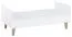 Babybett / Gitterbett Syrina 02, Farbe: Weiß / Grau - Liegefläche: 70 x 140 cm (B x L)