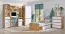 Jugendzimmer - Kommode Alard 05, Farbe: Eiche / Weiß - Abmessungen: 94 x 80 x 40 cm (H x B x T)
