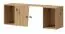 Hängeschrank Sirte 13, Farbe: Eiche / Weiß / Grau matt - Abmessungen: 41 x 120 x 32 cm (H x B x T)