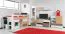 Jugendzimmer - Schrank "Lian" 05, Hellbraun / Weiß / Cappuccino - Abmessungen: 195 x 80 x 40 cm (H x B x T)