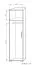 Schrank Curug 16, Farbe: Nuss / Ulme - Abmessungen: 188 x 50 x 50 cm (H x B x T)