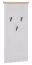 Garderobe Cuenca 08, Farbe: Eiche / Weiß - Abmessungen: 138 x 60 x 6 cm (H x B x T)