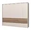 Kleiderschrank mit 6 Türen Papauta 12, Farbe: Kaschmir / Eiche dunkel - Abmessungen: 226 x 277 x 60 cm (H x B x T)
