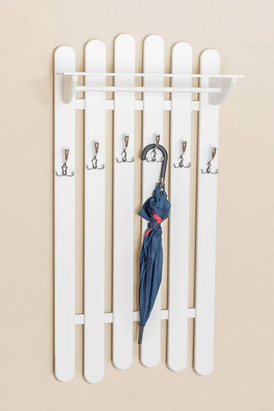 Garderobe Kiefer weiß