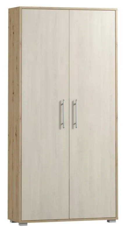 Drehtürenschrank / Kleiderschrank Curug 13, Farbe: Eiche / Buche hell - Abmessungen: 188 x 90 x 34 cm (H x B x T)