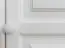 Massivholz-Kleiderschrank, Farbe: Weiß 190x120x60 cm