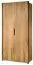 Drehtürenschrank / Kleiderschrank mit Rahmen Teresina 01, Farbe: Natur, Eiche teilmassiv – 222 x 106x 64 (H x B x T)