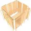 Sauna "Ando" SET mit bronzierter Tür - Farbe: Natur, Ofen externe Steuerung easy 9 kW - 231 x 196 x 198 cm (B x T x H)