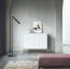 Kommode mit zwei Schubladen Worthing 23, Farbe: Weiß / Gold - Abmessungen: 83 x 104 x 39 cm (H x B x T)