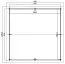 Doppel-Holzgarage H91 inkl. seitliche Eingangstür und Doppelfenster, 575 x 575 cm, Fichte Lichtgrau/Weiß, 44 mm Blockbohlenhaus, 3,00 m², Satteldach