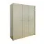 Moderner Kleiderschrank Sampont 01, Mintgrün / Eiche dunkel, 195 x 145 x 52 cm, mit 12 Fächern und 1 Kleiderstange, ABS-Kanten, robust und langlebig