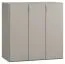 Kommode Bentos 06, Farbe: Grau - Abmessungen: 92 x 90 x 47 cm (H x B x T)