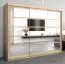 Schiebetürenschrank / Kleiderschrank Aizkorri 06B mit Spiegel, Farbe: Eiche Sonoma - Abmessungen: 200 x 250 x 62 cm (H x B x T)