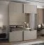 Kleiderschrank / Schiebetürenschrank | 11 Fächer | 2 Schiebetüren | 245,5 x 190 x 64 cm | Spiegel | Soft-Close | 2 Kleiderstangen | Farbe: Kaschmir