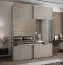 Kleiderschrank / Schiebetürenschrank | Soft-Close | 2 Schiebetüren | 2 Kleiderstangen | 245,5 x 200 x 64 cm | Farbe: Kaschmir | Spiegel | 11 Fächer