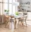 Stuhl Minnea 38, Farbe: Buche / Beige - Abmessungen: 82 x 45 x 56 cm (H x B x T)
