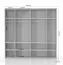 Schiebetürenschrank / Kleiderschrank Vaitele 09, Farbe: Anthrazit Hochglanz / Walnuss - 224 x 230 x 61 cm (H x B x T)