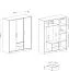 Drehtürenschrank / Kleiderschrank Hannut 07, Farbe: Weiß / Eiche - Abmessungen: 190 x 150 x 56 cm (H x B x T)