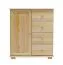 Sideboard mit 4 Schubladen, Farbe: Natur, Breite: 100 cm - Küchenschrank, Anrichte, Sideboard Abbildung