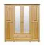 Massivholz-Schrank, Farbe: Natur 190x160x60 cm Abbildung