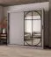Kleiderschrank | Kaschmir | Spiegeltür | Moderne Details | 200 x 62 x 200 cm | Schiebetürenschrank | 10 Fächer | 2 Kleiderstangen | hochwertig Verarbeitet
